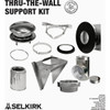 Selkirk Sure-Temp 8 In. Stainless Steel Thru-The-Wall Chimney Support Kit 208495 597683