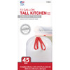 True Value 13 Gal. Drawstring Kitchen Trash Bags (45-Count) 1942869 642059