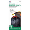 Berry 39 Gal. Lawn & Leaf Drawstring Trash Bags, Black (18-Count) 1942878 644412