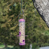 Panacea Multi-Color Plastic Tube Bird Feeder 23925 844759