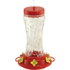 Audubon 16 Oz. 3-Perch Clear Swirl Glass Hummingbird Feeder 24111