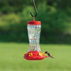 Audubon 16 Oz. 3-Perch Clear Swirl Glass Hummingbird Feeder 24111 874797