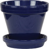 Ceramo 8 In. Cobalt Blue Powder-Coated Saucer PCSABX-8-B 737639