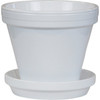 Ceramo 4.5 In. White Powder-Coated Standard Pot PCSBX-4-W 739851