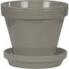 Ceramo 8 In. Grey Powder-Coated Saucer PCSABX-8-GY 743447