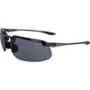 Crossfire ES4 Premium Crystal Black Frame Safety Glasses with Smoke Lens 2141 348204