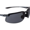 Crossfire ES4 Premium Crystal Black Frame Safety Glasses with Smoke Lens 2141 348204