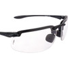 Crossfire ES4 Premium Shiny Pearl Gray Frame Safety Glasses with Clear Lens 2164 330022