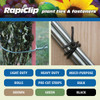 Rapiclip 16 Ft. Green PVC-Rubber Light-Duty Garden Twist Tie 839 739238