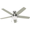 Hunter Anisten 52 In. Brushed Nickel Ceiling Fan 52505