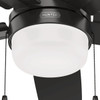 Hunter Anisten 52 In. Matte Black Ceiling Fan with LED Light Kit and Pull Chain 52485 525430