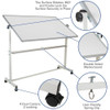 Flash Furniture White Board, 64.25W x 64.75H YU-YCI-005-GG