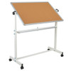 Flash Furniture Cork-Marker Board, 45.25W x 54.75H YU-YCI-001-CK-GG