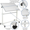Flash Furniture White Board, 45.25W x 54.75H YU-YCI-001-GG