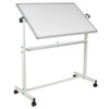 Flash Furniture White Board, 45.25W x 54.75H YU-YCI-001-GG
