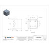 Captive Screws Electrical Enclosures, 6 in H, 6 in D, 6 in W, 1, Steel  SC060606