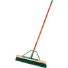 Quickie Jobsite Stiff Poly 24 In. W. x 60 In. L. Wood Handle Push Broom 868SU