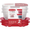 Rubbermaid EasyStore Red Food Storage Containers, 0.77 Cup (2-Pack) 2210130