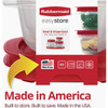 Rubbermaid EasyStore Red Food Storage Containers, 0.77 Cup (2-Pack) 2210130 631339