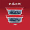Rubbermaid EasyStore Red Food Storage Containers, 0.77 Cup (2-Pack) 2210130 631339