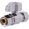 SharkBite 3-8 In. Comp x 3-8 In. Comp Quarter-Turn Repair Straight Stop Valve 10734H 489152