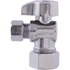 SharkBite 3-8 In. Comp x 1-2 In. Comp Quarter-Turn Compression Angle Stop Valve 10738H 422341