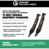 Genuine Factory Parts 46 In. Ultra High-Lift Blade Set (2-Piece) 490-110-F192 720619