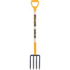 True Temper 4-Tine D-Grip Forged Spading Fork with Hardwood Handle 2812200