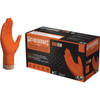 Gloveworks XXL Orange Heavy-Duty Nitrile Gloves (100-Count) GWON49100