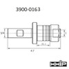 Hhip 1 Arbor X 3-4" Straight Shank Stub Mill Arbor 3900-0163