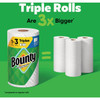 Bounty Paper Towels Select-A-Size White, 2 Triple Rolls, 123 Sheets Per Roll 80799749 617386