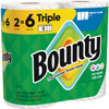 Bounty Paper Towels Select-A-Size White, 2 Triple Rolls, 123 Sheets Per Roll 80799749 617386