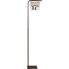 Kinter Extra Height Adjustable Black Pallet Sign Holder with Hooks 150214B-TV