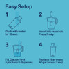 Brita Large Tahoe Teal 10-Cup Water Filter Pitcher 50686 600784