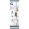 Zenith Zenna Home Metal 12 In. x 97 In. Shower Caddy 2156NN 467284