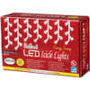 J Hofert Pure White 100-Bulb M5 LED Icicle Light Set with White Wire 2368-22 905952