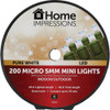 Home Impressions Pure White 200-Bulb Micro 5MM Mini LED Light Set KT-I200-57 903418