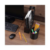 Universal® Recycled Plastic Magazine File, 3 x 10 x 11.88, Black UNV08118 USS-UNV08118