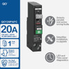 Square D QO 20A Single-Pole CAFCI Mini Dual Function Circuit Breaker QO120PAFC 558985