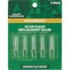 Holiday Wonderland  Mini Clear 12V-14V Replacement Light Bulb (5-Pack) KT-2024-S13 903264