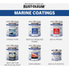Rust-Oleum Flat Marine Primer, White, 1 Qt. 396969 778990