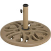 Outdoor Expressions 20 In. Round Tan Polyresin Umbrella Base SL-USC-47 TAN