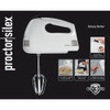Proctor Silex 5-Speed White Hand Mixer 62515G 660280