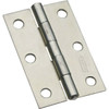 National Hardware 3 In. Zinc Tight-Pin Narrow Hinge (2-Pack) N146-373