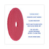 Boardwalk® Buffing Floor Pads, 19" Diameter, Red, 5-carton BWK4019RED USS-BWK4019RED