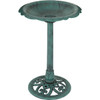 Best Garden Antique Verdigris Flower Pedestal Bird Bath B014-V 703318 Best Garden Antique Verdigris Flower Pedestal Bird Bath B014-V 703318