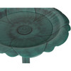 Best Garden Antique Verdigris Flower Pedestal Bird Bath B014-V 703318