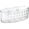iDesign Sinkworks Clear Suction Scrubber & Sponge Holder 38900