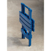 Adams Quik-Fold Monaco Blue 15 In. x 17.5 In. Rectangle Resin Folding Side Table 258430 802480