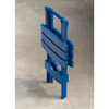 Adams Quik-Fold Monaco Blue 15 In. x 17.5 In. Rectangle Resin Folding Side Table 258430 802480